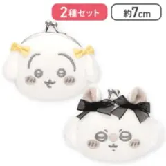 【バラ売り可◎】ちいかわ うさぎ モモンガ ミニがま口 りぼん