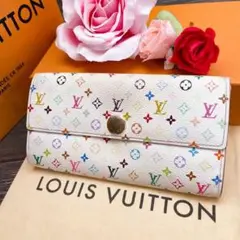 【美品】ルイヴィトン モノグラムマルチカラー ポルトフォイユサラ 長財布
