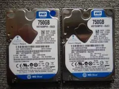 2.5HDD　750GB×2個 №1026