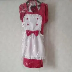 新品未使用 Xmas メイドコスプレ サイズ2L 着丈79身幅45(平置サイズ)