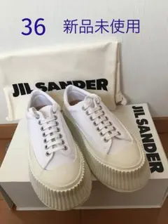 ジルサンダー リサイクルファイバーキャンバススニーカー 36