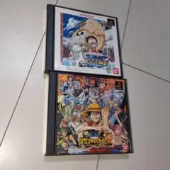 PS1 ワンピース　２本セット　レトロゲーム　マニア　プレステ　動作品