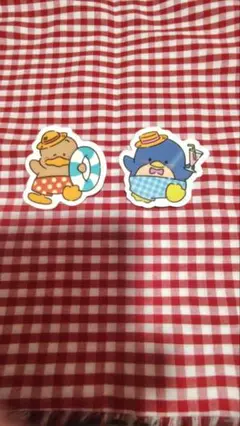 スシロー×はぴだんぶい　サンリオ　ピック　あひるのペックル　タキシードサム