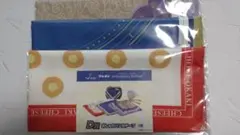 【値下げ】ブルボンドキドキくじ　D賞おしゃれハンカチーフ3種セット