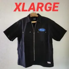 最後の値下げ‼️ XLARGE ブラック 半袖シャツ ブルゾン M