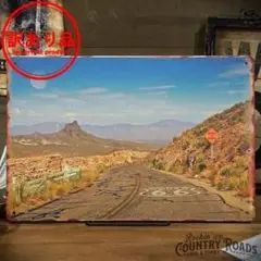 訳あり品〖ブリキ看板〗ROUTE66 レトログラフ ⑮ / ルート66