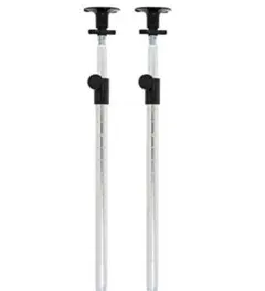 ドウシシャ ルミナス ポール径25mm用 ポール延長用つっぱりポール 2本セット