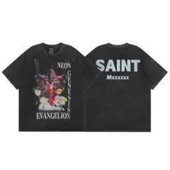 SAINTセントマイケルSサイズ新品 Tシャツ オーバーサイズ ブラッ