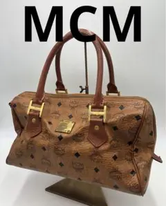 MCM ブランド ブラウン ハンドバッグ お洒落 メンズ レディース