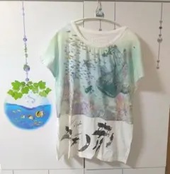 IsScoler 半袖カットソー　ブルオーバーシャツ　オーバーサイズ　M