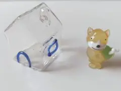 ガラス細工　家と犬のセット
