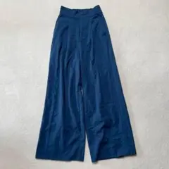 ⭐️JEANASIS⭐️ネイビー・ハイウエスト・ワイドパンツ・レディース