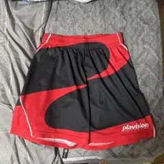 plavision スポーツパンツ 赤黒