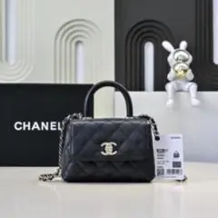 CHANEL ブラック ショルダーバッグ
