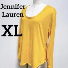 6-37 Jennifer Lauren イエロー 長袖シャツ 【XL】可愛い
