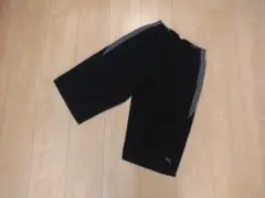★PUMA　１６０　ハーフパンツ　黒　ブラック　綿★