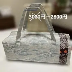 和装バック　利休バック　紬地　ハンドメイド　再出品