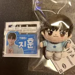 ジフン TWS JIHOON ほわぬい ネームアクリルプレートキーホルダーセット