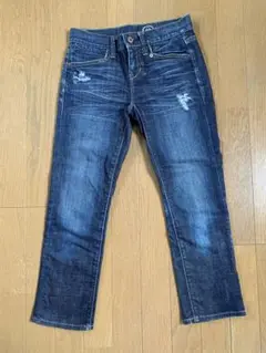 GAP ダメージ加工 ストレートデニム レディース00 XS相当