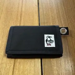 チャムス(CHUMS）財布 コインケース ブラック 三つ折り コンパクト