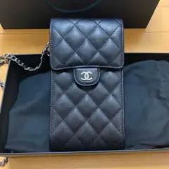 CHANEL ブラック キルティング ショルダーバッグ