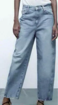 美品　ZARA キャロットフィットデニム　サイズ38