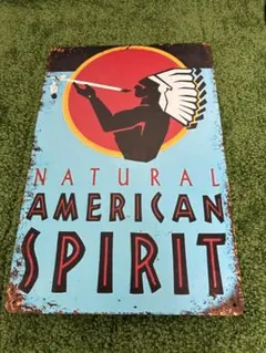 『ブリキ看板』　アメスピ　Americanspirit