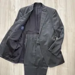 【美品】J.PRESS スーツ A8 XL グレー シルク混 ワンタック 春秋冬