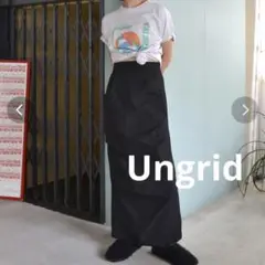【美品】ungrid タックデザインアイラインスカート