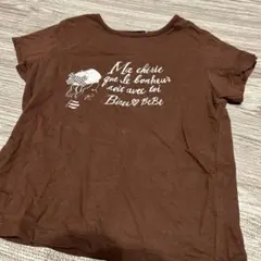 BeBe ブラウン Tシャツ ショートスリーブ