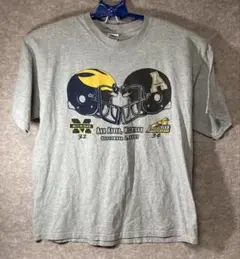 ギルダン フットボール ミシガン大学 vs アパラチアン州立大学 Tシャツ XL