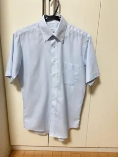 半袖ボタンダウンシャツ ライトブルー