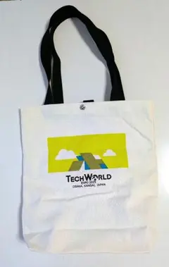 トートバッグ(黄緑)　 関西万博　TECHWORLD（台湾）　非売品