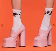 オトガールズ　PLATFORM LOAFERS pink