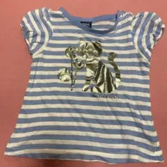 アナスイミニ　猫のプリントTシャツ 80センチ