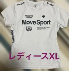 DESCENTE Move Sport Tシャツ ホワイト