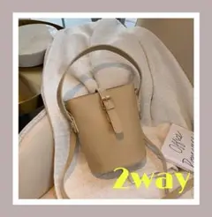 ❤新品❤韓国　ショルダーバッグ　レディース　シンプル　バケツバッグ