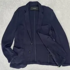 M ストレッチ　ナノユニバース　サマージャケット　アンコン　ネイビー　メンズ　綿
