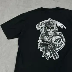 サンズオブアナーキー　Tシャツ　メキシコ製　古着　ブラック　黒色　L