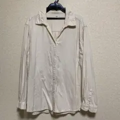 ユニクロ オフホワイト シャツ レディースXL