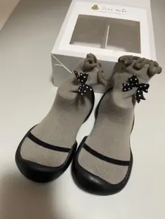 Joli Bebe ソックスシューズ ベビーシューズ ドットリボン 13.5