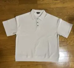 ETELIO リップルプリーツルーズポロシャツ