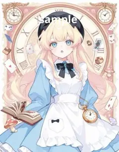 AIイラスト　美女 L版サイズ 1点物 A41