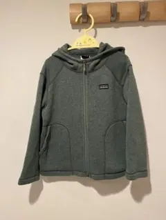 パタゴニア パーカー グリーン キッズ