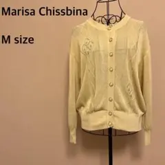 【Marisa Chissbina】レディース/シースルーカーディガン/カラシ色