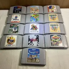 Nintendo 64 レトロゲームカセット13本セット 動作未確認ジャンク