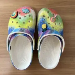 crocs レインボー・チャーム付き　J1（19.5cm〜20cm）
