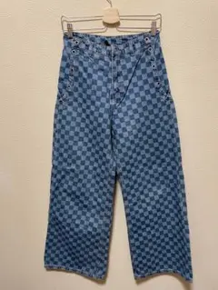 最安値❣️ディバイデッド　H&M デニム　ジーンズ　チェック　パンツ　38 M