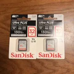 SanDisk Ultra PLUS SDHC UHS-I 32GB×2