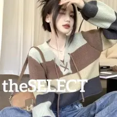 韓国 服 レディース トップス 長袖 ニット 秋色 ニット オーバーサイズ 茶色